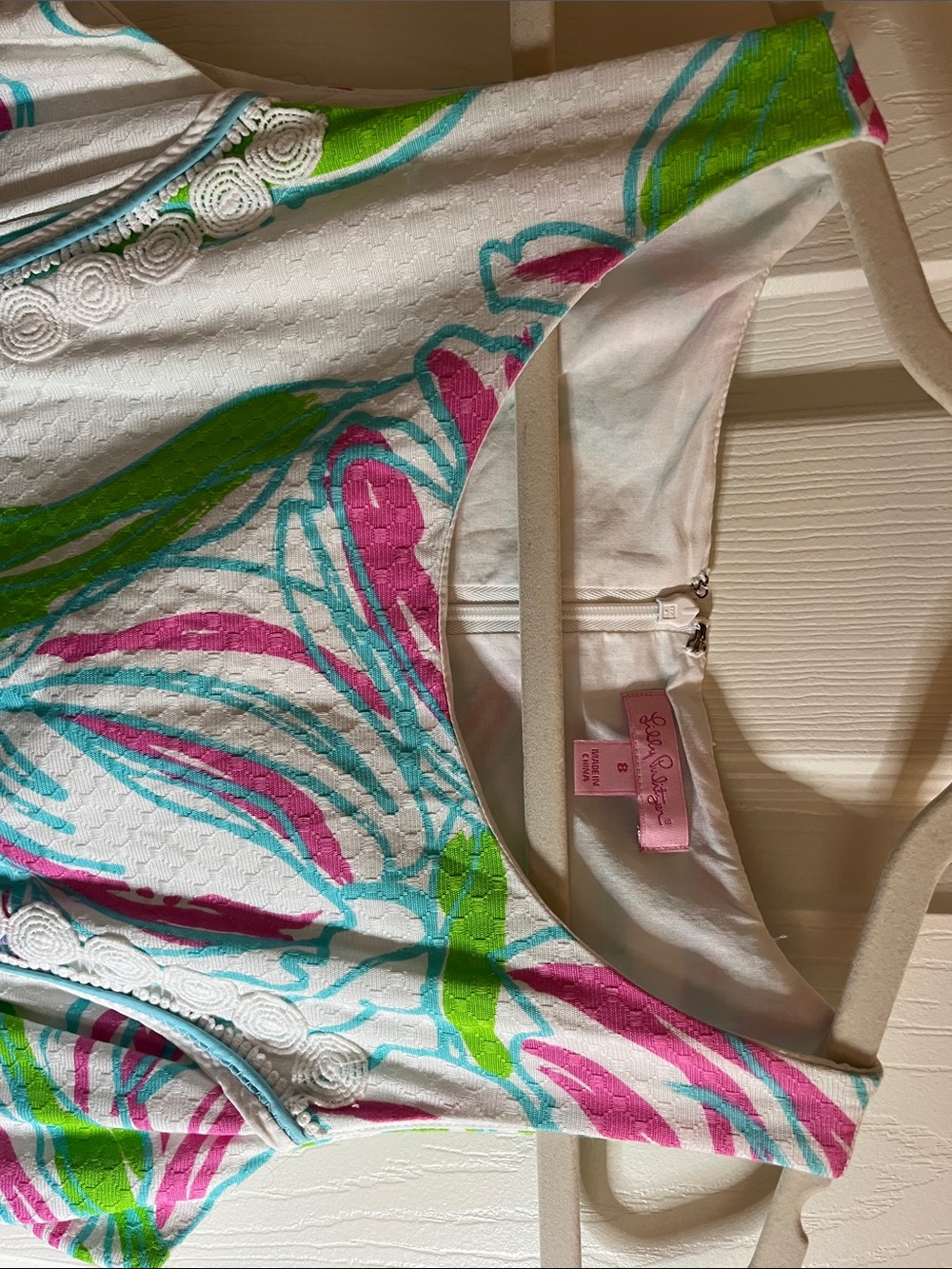 Lilly Pulitzer Biltmore Resort White Ring The Bellboy Maxi & Lace Dress size 8 - Picture 4 of 10